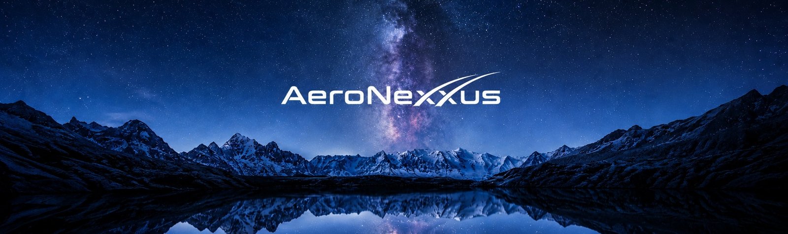 AeroNexxus&trade; logo over a night aerospace landscape